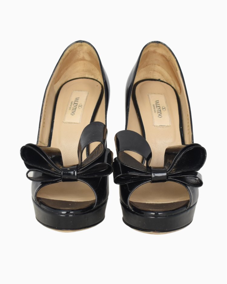 Sapato Valentino Original Laço Preto feminino